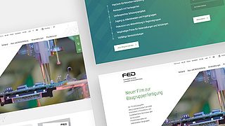 Homepage FED Folgeseiten der Website